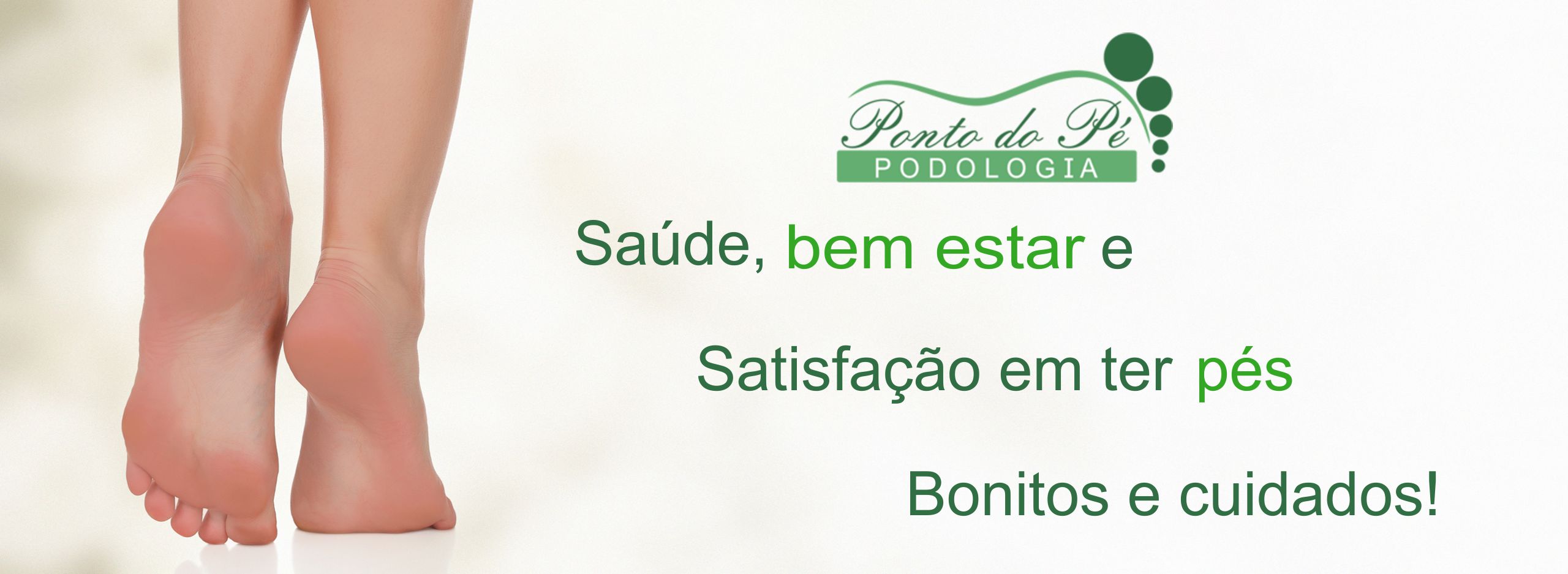 Banner de apresentação de podologia em Curitiba