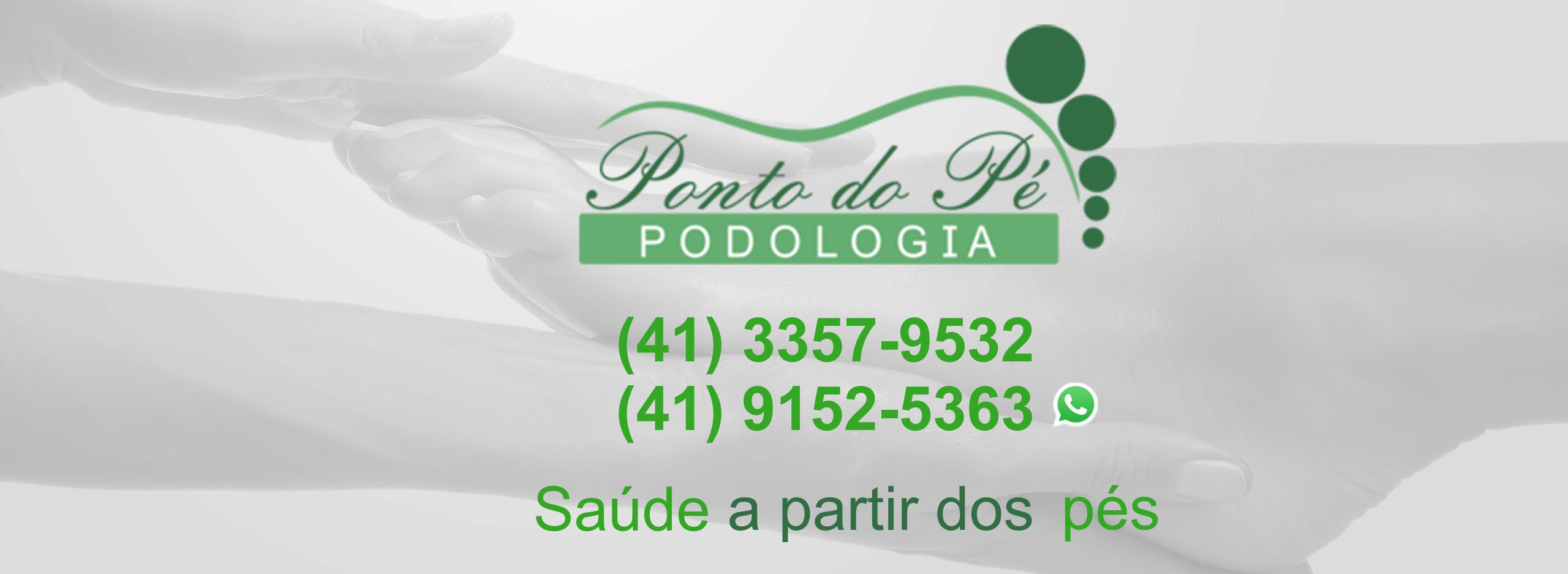 Banner de apresentação de Podologia Saúde e Bem Estar